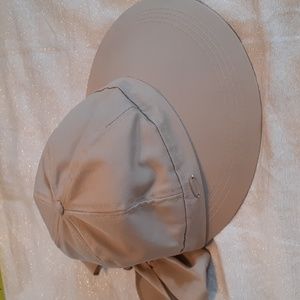 Kallina women's ponytail sun visor hat with bow 100% breathable cotton